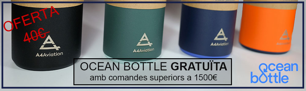 Ampolla A4Aviation Ocean Bottle GRATUÏTA per a totes les comandes superiors a 1.500 €